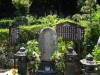 →この墓には遺髪が眠る。松陰神社の御神体は硯という。右の写真は、何故か松陰先生の上段にある晋作の墓。胎髪と臍帯が眠るという。本墓は前述の東行庵。松陰先生の本墓は東京の松陰